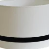 Galaxy Cylinder Lampskärm Hög Ø32cm Offwhite Black Ribbon
