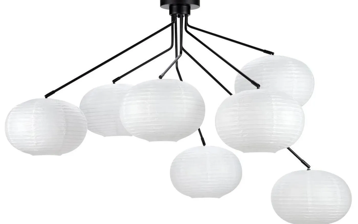 Galaxy Taklampa 125cm 7L Svart/Vit