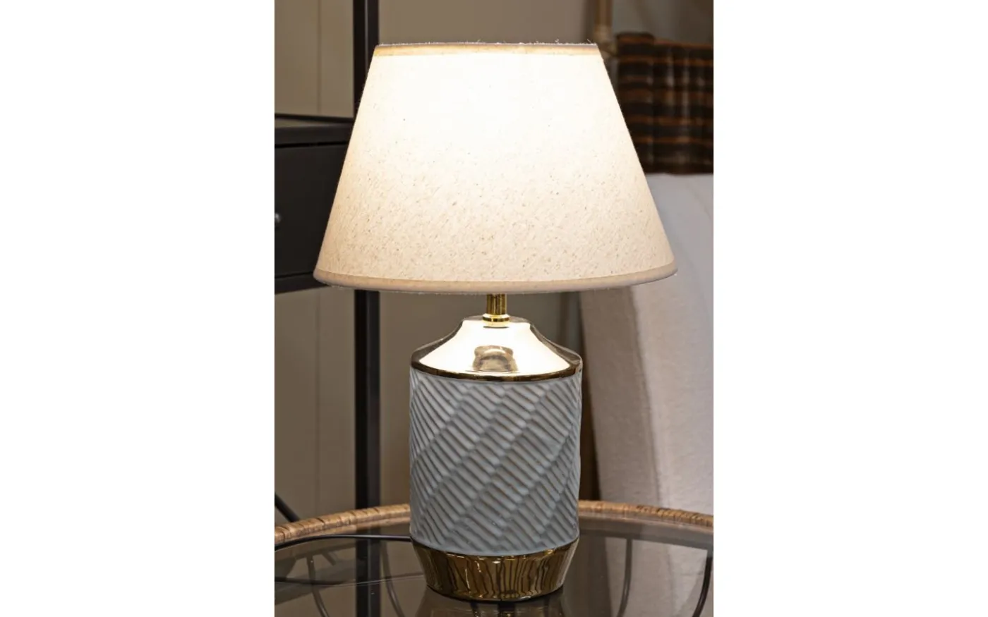 Gamma Bordslampa 47cm Ljusblå