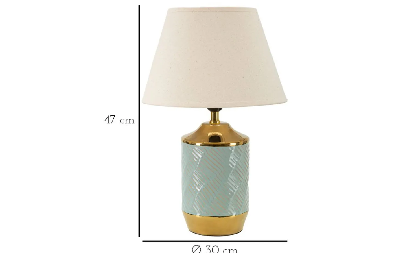 Gamma Bordslampa 47cm Ljusblå