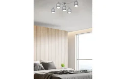 Garda Plafond 5xE14 grå