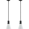 Gent Fönsterlampor 13cm Opal/Svart 2-pack