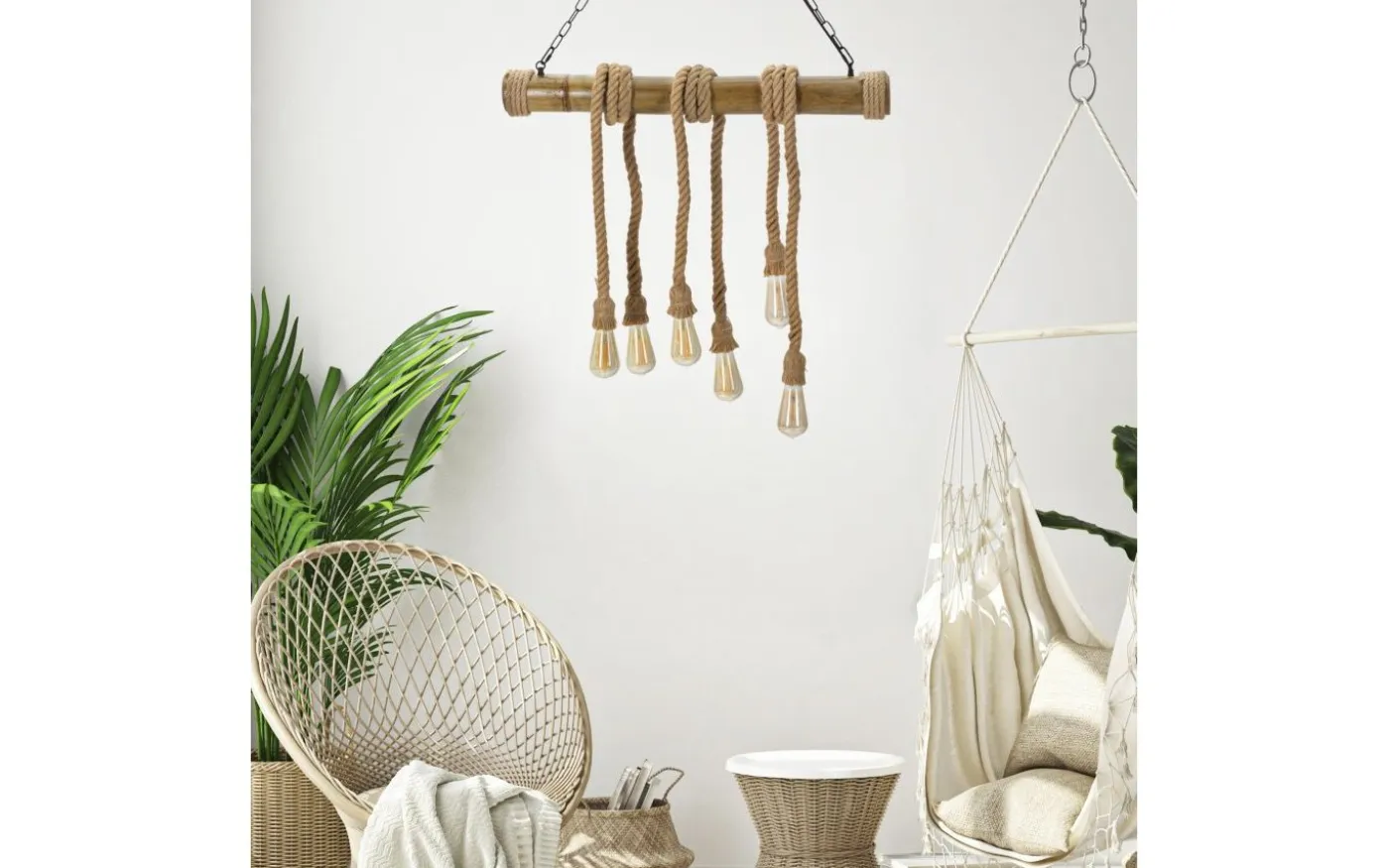 Gioia Taklampa 80cm Bambu/Rep