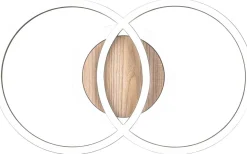 Giro Plafond LED rund träimitation/mattsvart