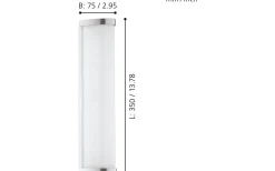 Gita Vägglampa 35cm LED 4000K 8,3W Krom IP44