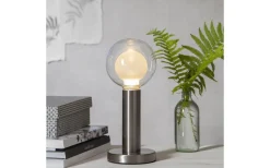 Glans Bordslampa 17cm Borstat stål