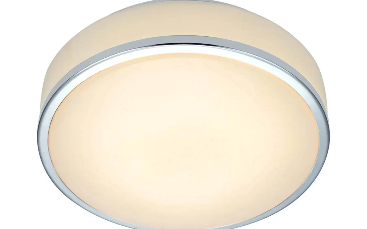 Global Plafond 22cm LED Vit/Krom IP44