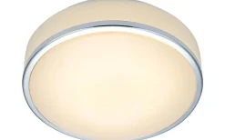 Global Plafond 28cm LED Vit/Krom IP44