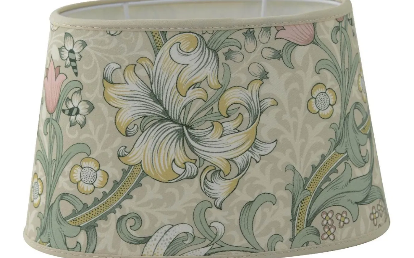 Golden Lily Oval Lampskärm 20cm Blush William Morris