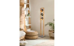 Golvlampa Bell 3xE14 antik stål