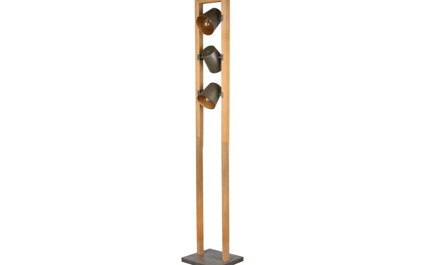 Golvlampa Bell 3xE14 antik stål