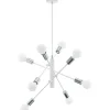 Gradoli Taklampa 71cm 8L Vit/Krom