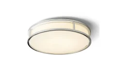 Grande Plafond 35cm Plafond Krom/Opal 24W LED 3000K IP44
