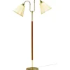 Gripsholm Golvfot 148cm Mässing/Körsbär