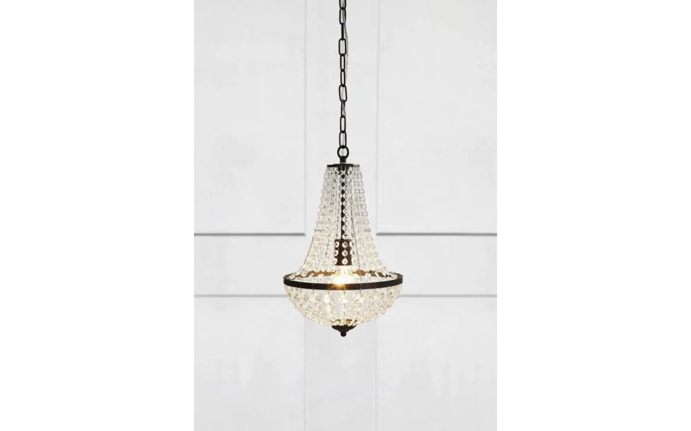 Gränsö Kristallkrona Svart 30 cm