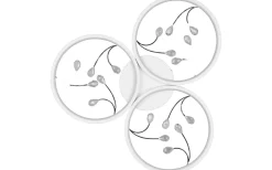 Groovy Plafond LED 3-delad matt vit/krom