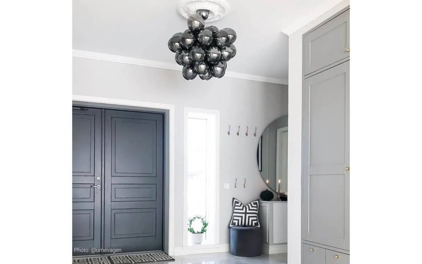 Gross Grande Taklampa 62cm Rökgrå