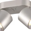 Guayana Spotlight 2-delad GU10 borstad aluminium
