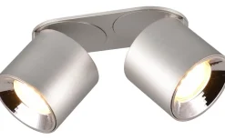Guayana Spotlight 2-delad GU10 borstad aluminium