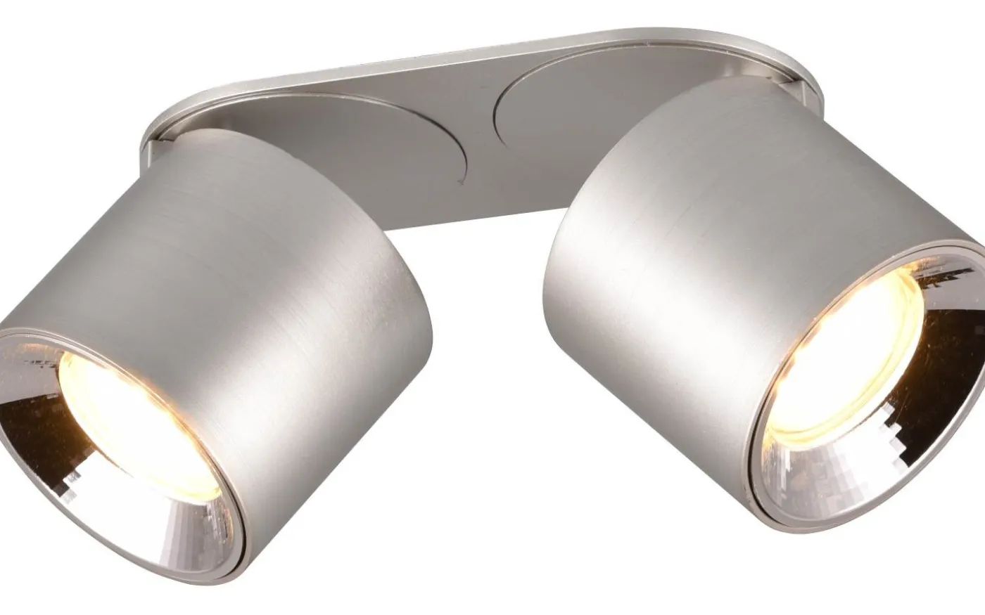 Guayana Spotlight 2-delad GU10 borstad aluminium