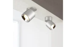 Guayana Spotlight 1-dels GU10 borstad aluminium