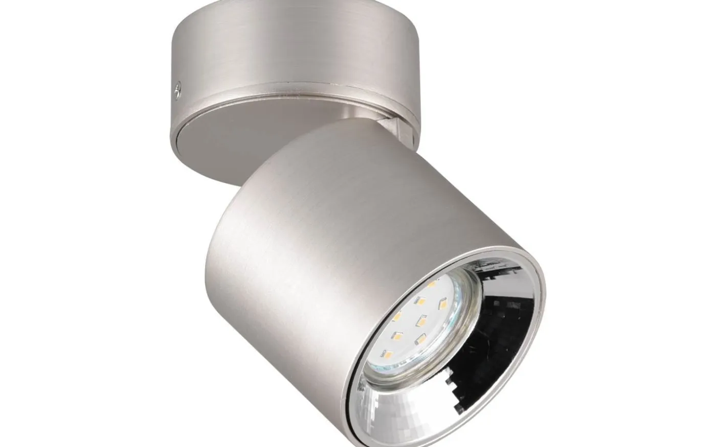 Guayana Spotlight 1-dels GU10 borstad aluminium