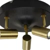 Gusto Takspotlight 25cm LED 3x5W 3000K Svart/Mässing