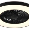 Halmstad Takfläkt 58cm LED mattsvart stjärnljus