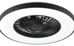 Halmstad Takfläkt 58cm LED mattsvart stjärnljus
