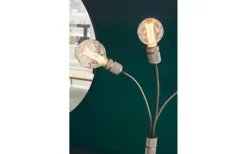 Halo Golvlampa 130cm Gun-Black/Marmor