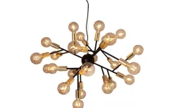 Heroes Taklampa 80cm 24L Svart/Mässing