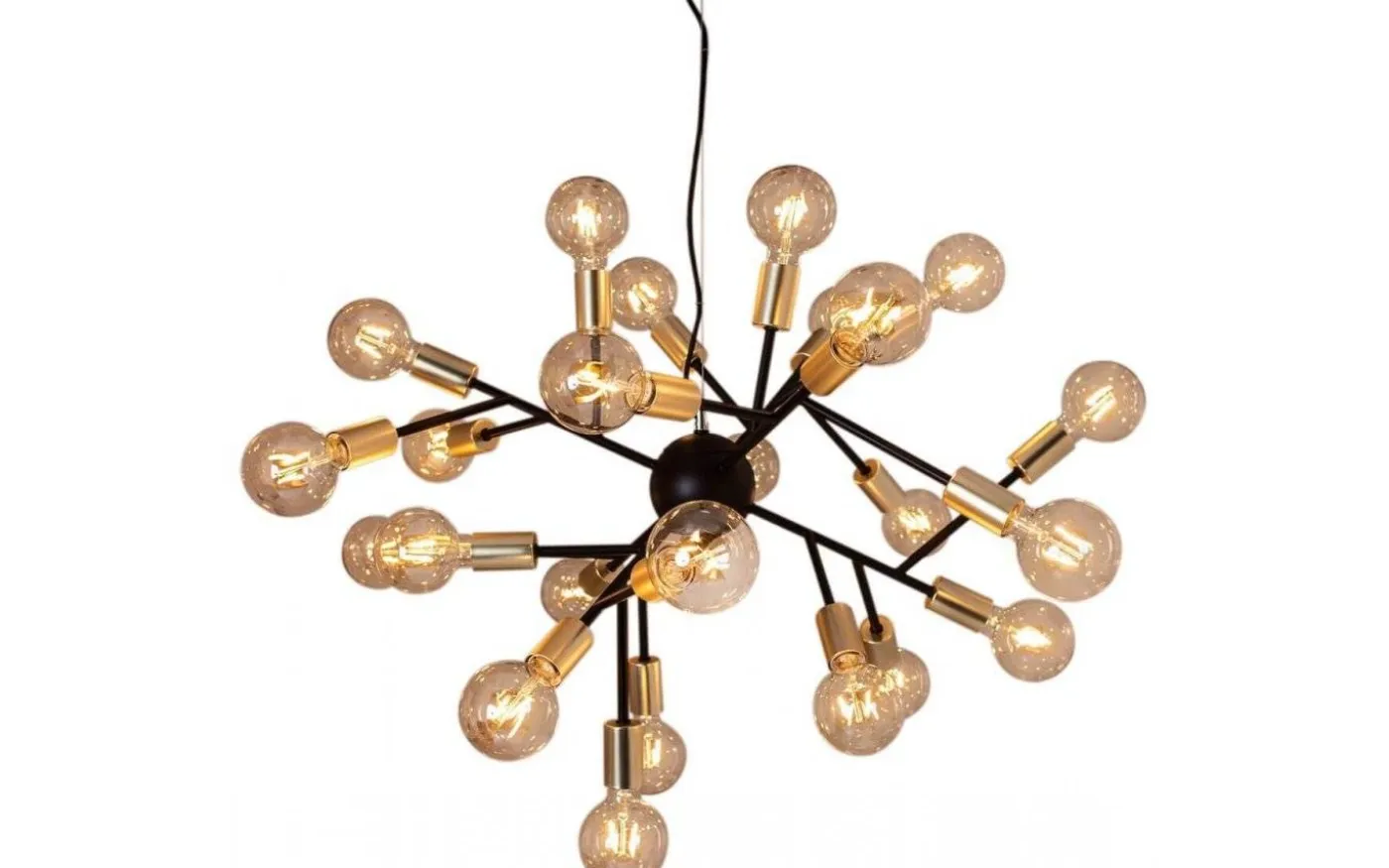 Heroes Taklampa 80cm 24L Svart/Mässing