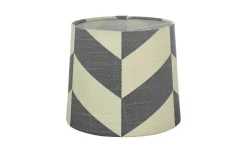 Herringbone Lampskärm Ø16cm Grå/Vit
