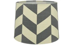 Herringbone Lampskärm Ø25cm Grå/Vit