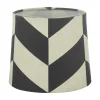 Herringbone Lampskärm Ø16cm Svart/Vit