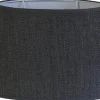 Herringbone Oval Lampskärm 25cm Grafitgrå