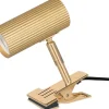 Hubble Klämlampa 12cm Borstad Mässing