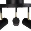 Hubble Takspotlight 3L 25cm Svart/Mässing