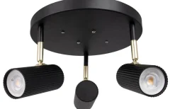 Hubble Takspotlight 3L 25cm Svart/Mässing