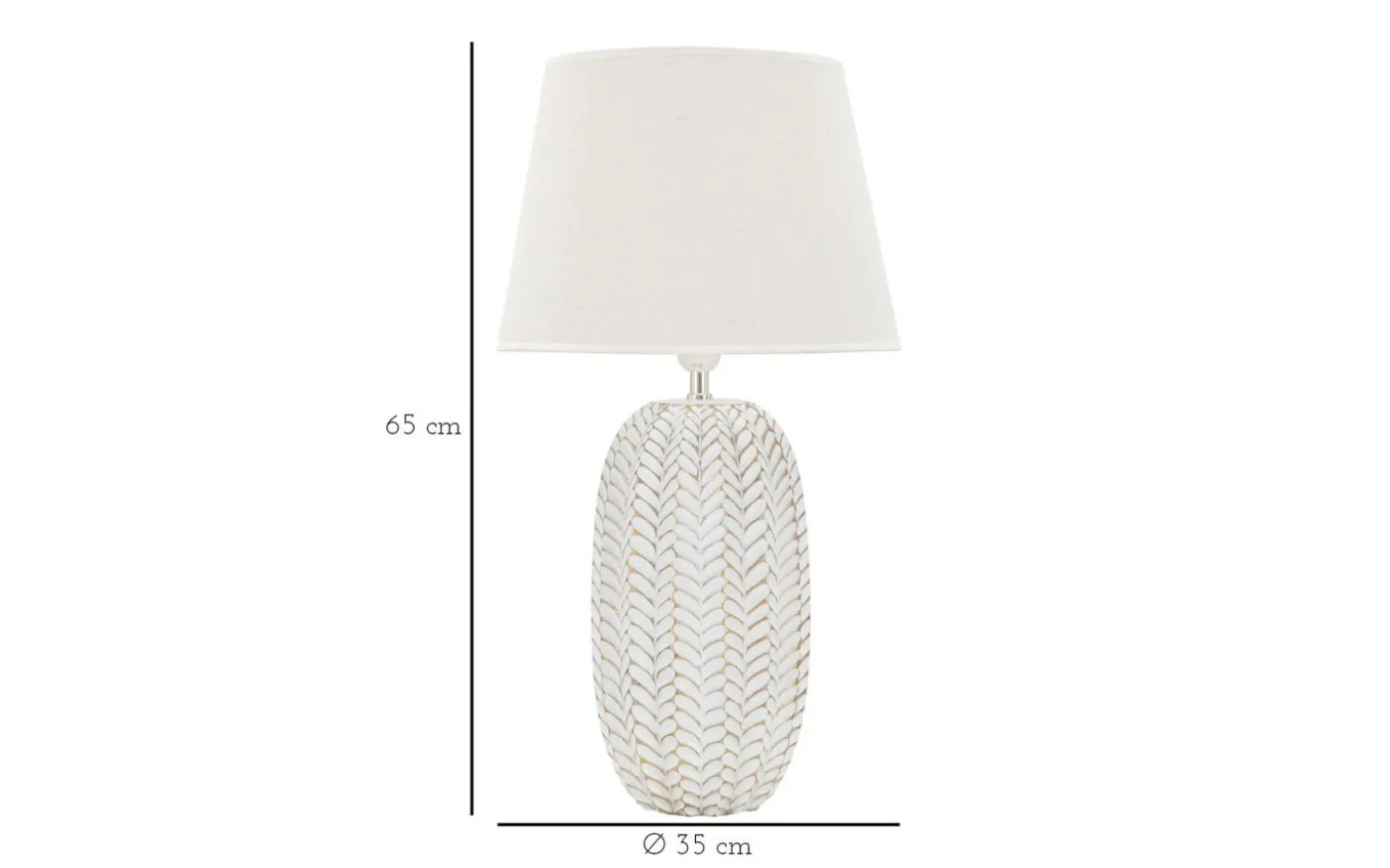 Hybrid Bordslampa 65cm Vit