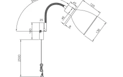Idre Vägglampa Svart