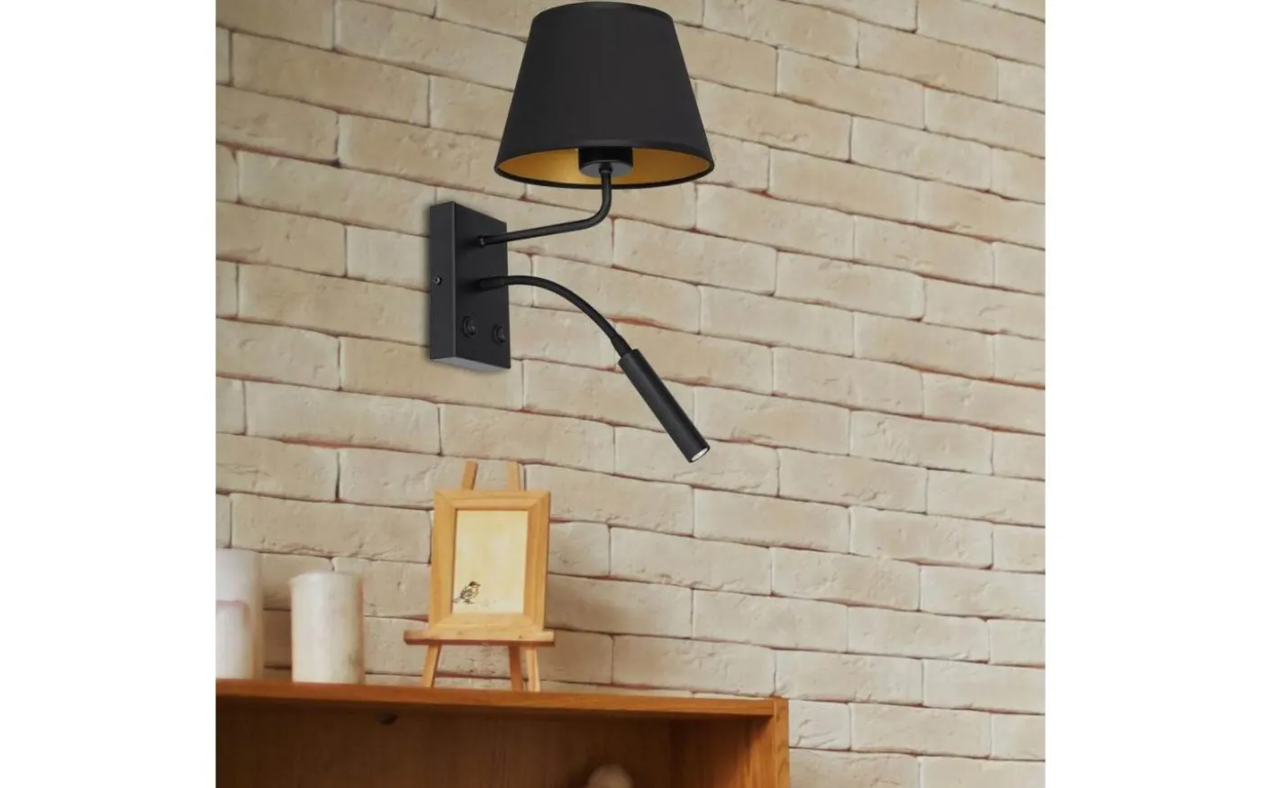 Indigo Vägglampa 2 armar Svart