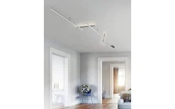 Indira Plafond LED 245cm borstad stål