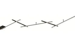 Indira Plafond LED 245cm mattsvart