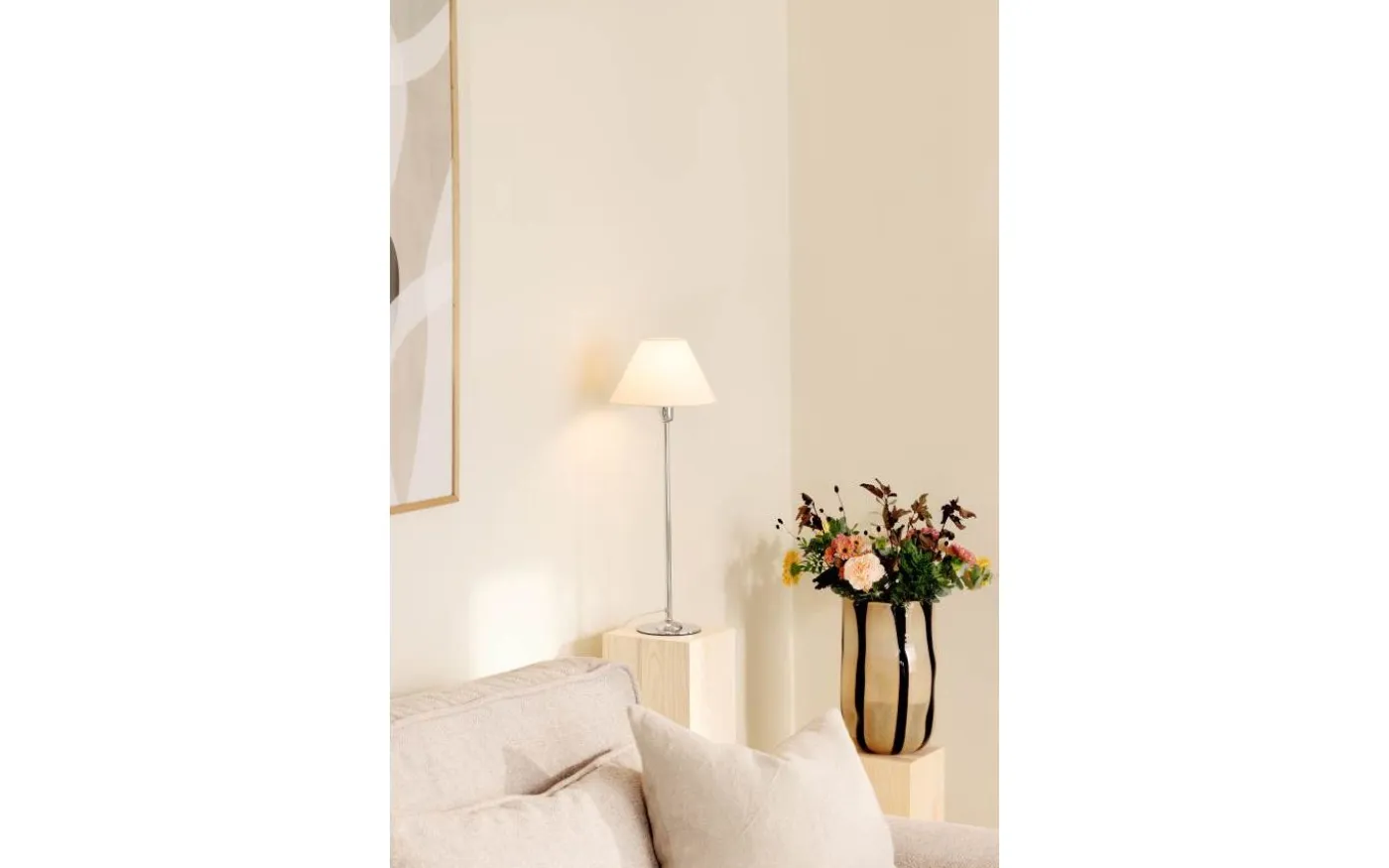 Iris Lampfot 45cm Krom