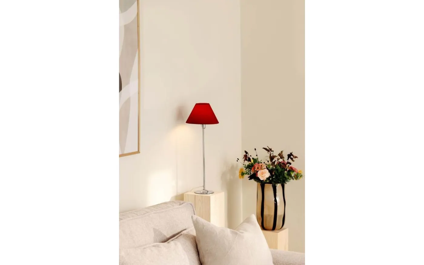 Iris Lampfot 45cm Krom