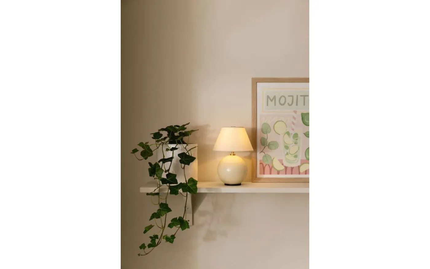 Iris Portabel Bordslampa 23cm Creme