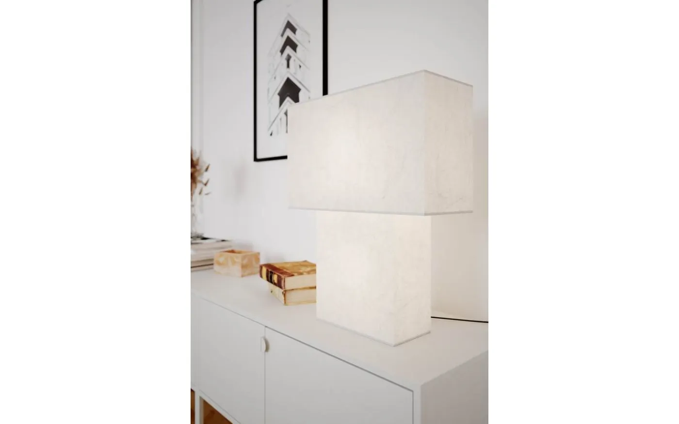 Isquare Bordslampa 50cm Vit