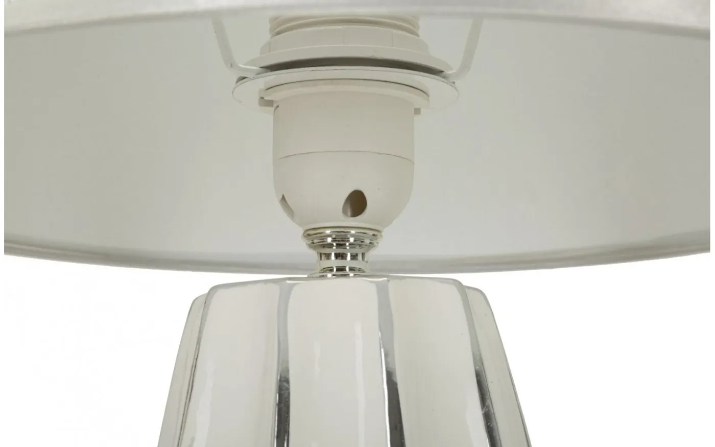 Italiano Bordslampa 45cm Vit/Silver