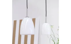 Jazz Fönsterlampa 18cm Opal/Borstad Stål